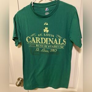 St Louis Cardinals Busch Stadium St Paddy's T-Shirt Sz S